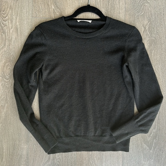 Everlane The Classic Crew 100% Cashmere sweater Black Small - Picture 6 of 9